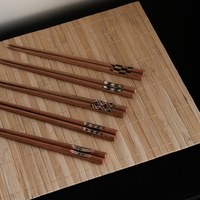 pufu 木拼花筷子