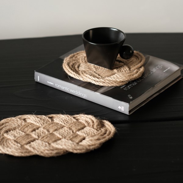 enkel 質樸麻繩編織墊